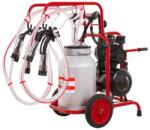  Aparat de muls vaci, pompă uscată, 2 posturi, 1 bidon aluminiu de 40 litri