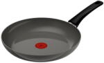 Tefal Tigai si seturi Tigaie Tefal Renewal Ceramic G0170702, 30 cm, aluminiu, invelis ceramic antiaderent Inoceram, Thermo-Signal, inductie, gri