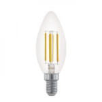 EGLO LED lámpa , égő , izzószálas hatás , filament , gyertya , E14 foglalat , 4 Watt , meleg fehér , dimmelhető , EGLO , 110025 (110025)