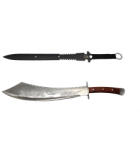 DEPOX Set maceta si sabie de vanatoare, DEPOX, 64 cm , cutit de aruncat inclus (0724)
