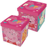 Peppa Malac Happy játéktároló 30×30×30 cm (ADX14451PP) - ostore