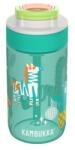 KAMBUKKA Lagoon Kids szívószálas gyerek kulacs 400 ml - Disco Zoo