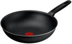 Tefal Tigai si seturi Tigaie wok Tefal Extra M0001932, 28 cm, aluminiu, invelis antiaderent ultra-rezistent, Thermo-Signal, negru