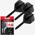 Target Fluturas si tija darts Target K-Flex Flight Black, fluturas No6 toll si tija medie (TRG410721)