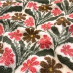  Kabát anyag TEDDY JACQUARD Flowers