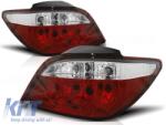  Tuning hátsó lámpa szett Peugeot 307 04.2001-2007 3/5 ajtós piros-fehér alap, bal és jobb (ABPETX6010837)