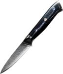 HARAHU Cuțit de bucătărie damasc-Paring/Negru KP32719
