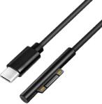 LogiLink USB-C-kábel USB-C/M MS Surface/M (90 ) PD Fekete 1, 8 m (PA0342)