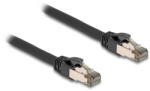 Delock RJ-45 network cable Cat. 6a U/FTP ultra flexible (black, 5 meters, inner stainless steel jacket) (80243)