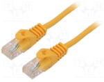 Lanberg Cablu RJ45, cat. 6, 0.25m, Portocaliu (PCU6-10CC-0025-O) - vexio