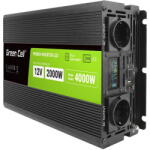Green Cell PowerInverter LCD 12 volt 2000W/40000W car inverter with display - pure sine wave (INVGC12P2000LCD) - vexio