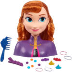 Just Play Disney Jégvarázs: Anna fodrász babafej kiegészítőkkel (DISNEY-32811) - morzsajatekbolt