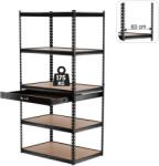 Chomik Fém polcrendszer 5 polcos fiókkal 180x90x60cm 68320 (GWI2127)