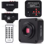 TECHREBAL Digitális mikroszkóp kamera, Techrebal, 48MP, HDMI és USB, fekete, komplett készlet (BBF8-40925)