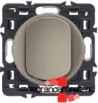 Legrand Céliane egypólusú nyomó 6 A, (N101), titánium, CTNCM0032-CS (CTNCM0032-CS)