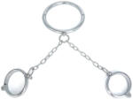 BDSMaster Nyakörv bilincsekkel rozsdamentes acél 37 cm nyak, 18 cm csukló - adultshopone