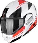 Scorpion Cască de motocicletă Scorpion EXO-TECH II Void, flip-up, alb-argintiu-roșu (SCRP180-567-277)