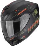 Scorpion Cască integrală pentru motocicletă Scorpion EXO-391 Iron, negru mat-verde-roșu (SCRP139-579-422)