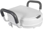 HomeLife Scaun WC cu înălțător, capac și mânere DELUXE