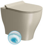 SAPHO GSI Tono álló kerámia WC csésze 36x53 cm GeniusFlush öblítéssel és DualGlaze+ bevonattal, matt kréta 641008 (641008)
