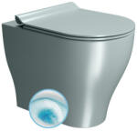 SAPHO GSI Tono álló kerámia WC csésze 36x53 cm GeniusFlush öblítéssel és DualGlaze+ bevonattal, matt jég 641015 (641015)