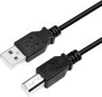 LogiLink CABLU USB LOGILINK pt. imprimanta, USB 2.0 (T) la USB 2.0 Type-B (T), 2m, negru, "CU0007B" (timbru verde 0.08 lei) (L1-CU0007B)