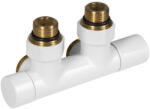 Aqualine R-start radiátorszelep középső bekötéshez, fehér SR230W (SR230W)