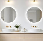 BALNEO MOON kerek LED szélű tükör állítható fényerővel 60 cm párátlanító funkcióval L0101020401-1 (L0101020401-1)