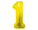 GoDan Gold, Arany 1-es szám fólia lufi 85 cm (MLG180909)