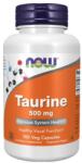 NOW Taurină NOW, 500 mg (100 capsule)