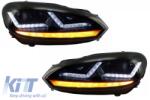 OSRAM Xenon fejlesztett fényszórók LEDriving Volkswagen Golf 6 VI (2008-2012) piros GTI LED dinamikus irányjelzővel (LEDHL102-GTI)