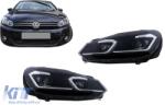 KITT Specials LED fényszórók VW Golf 6 VI (2008-2013) Facelift G7.5 kinézet, ezüst, dinamikus irányjelzők, balkormányos (HLVWG6FS)