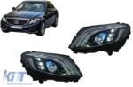 KITT Specials Teljes LED fényszórók Mercedes C-osztály W205 S205 (2014-2020) balkormányos modellekhez, W222 dizájn (HLMBW205MBH)