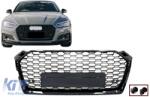 KITT Specials Jelvény nélküli hűtőrács AUDI A5 F5 (2017-2019), RS Dizájn, zongorafekete (FGAUA5F5RS)