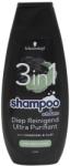 Schwarzkopf Sampon 3 in 1, Schauma, 400 ml, for Men, Deep Cleansing Charcoal (62814)