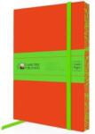 Flame Tree Notatnik A5 linia BR Orange & Lime Green