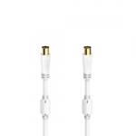 Hama Cablu coaxial, Coax Plug - Coax Socket, gold-plated, 5.0 m, 100 dB (00205248)