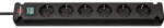 brennenstuhl Bremounta" Multi-Socket, 6 sockets, switch, 3m, black (00188985)
