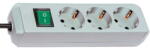brennenstuhl Eco-Line, cu intrerupator iluminat, 3 prize, cablu H05VV-F 3G1.5, 1.5 m, Alb (00141093)