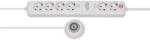 brennenstuhl Multi Socket "Eco-Line Comfort", 6 Fach, 1, 5 m, Hand/Foot Switch, White (00157265)