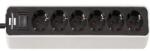 brennenstuhl Ecolor" Multi Socket, 6 sockets, 2-pole switch, 1.5m, white/black (00192979)