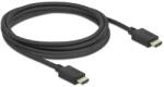 Delock High Speed HDMI cable 48 Gbps 8K 60Hz (black, 2.5 meters) (85389)