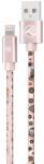 Tellur Cablu Graffiti Tellur USB to Lightning, 3A, 1m, roz (TLL155621) - vexio