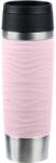 emsa TRAVEL MUG Waves Grande thermal mug (light pink/stainless steel, 0.5 liters) (N2022700) - vexio