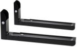 MACLEAN MC-915 B Universal Microwave Bracket Holder Wall Mount Adjustable Solid Metal Kitchen 30kg Black (MC-915B)
