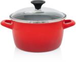 Metalac Oala 3.5l cu capac sticla Granit Induction Metalacemail/20cm/3.5l (349195)