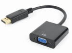 Spacer Adaptor video Spacer DisplayPort (T) la VGA (M), 10cm, rezolutie maxima Full HD (1920 x 1080) la 60Hz, negru, "SPVC-DPm-VGAf-FHD60-0.1" (timbru verde 0.08 lei) (SPVC-DPm-VGAf-FHD60-0.1)