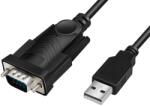 LogiLink CABLU USB LOGILINK adaptor, USB 2.0 (T) la Serial DB9M (9-pin)(RS232)(T), 1.5m, negru, "AU0048A" (timbru verde 0.08 lei) (AU0048A)