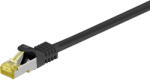 Goobay patch cable RJ-45 SFTP, with Cat 7 raw cable (black, 10 meters, 500 MHz) (91644)