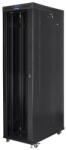 Lanberg Standing rack cabinet 19 inches 47U 800x1200mm, glass LCD doors (FLAT PACK) black (FF01-8247-12BL) - vexio